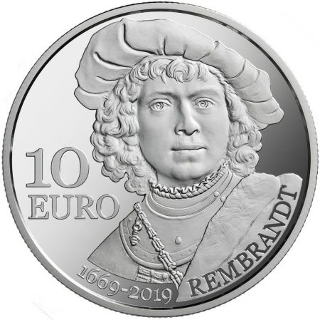 Saint-Marin 350 ans de la mort de Rembrandt - 10 Euros Argent 2019