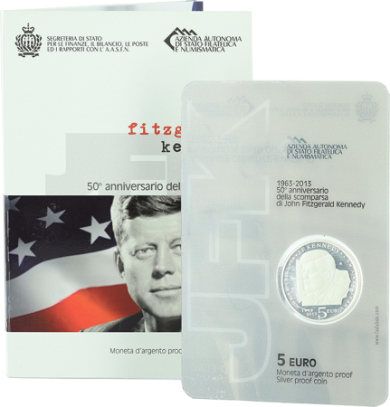 Saint-Marin 5 Euros John Fitzgerald Kennedy - 2013