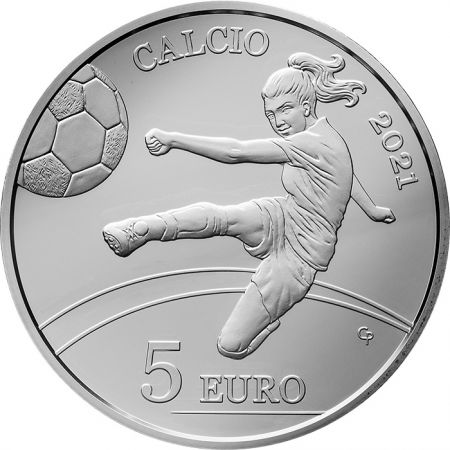 Saint-Marin Football féminin (Calcio) - 10 Euros Argent 2021