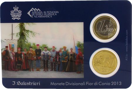 Saint-Marin Miniset 2 pièces 2013 - I Balestrieri - FDC sous blister