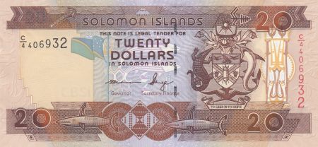 Salomon (îles) 20 Dollars - Armoiries, drapeau - Musiciens - 2006 - P.28a