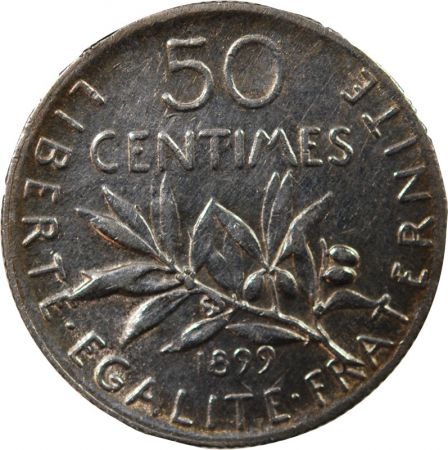 SEMEUSE - 50 CENTIMES ARGENT 1899