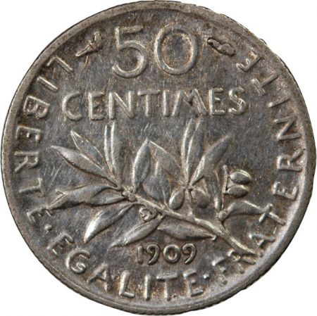 SEMEUSE - 50 CENTIMES ARGENT 1909