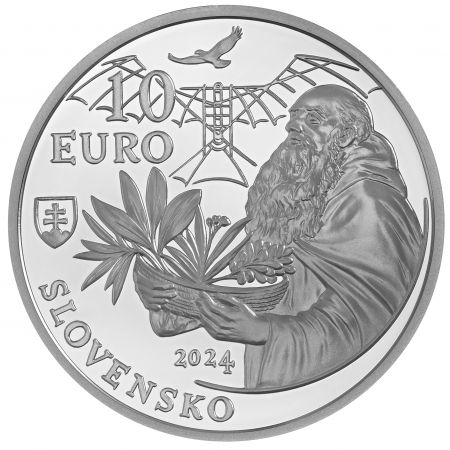 Slovaquie 10 Euros BE 2024 - 300 ans de Frère Cyprien du Monastère Rouge