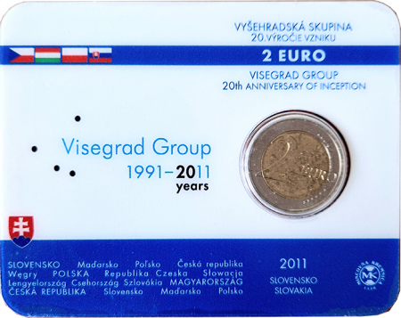 Slovaquie 2 Euros Commémo. BU 2011 - Groupe de Visegrád