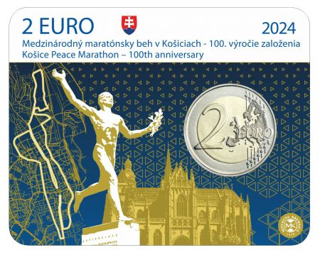 Slovaquie 2 Euros Commémo. BU 2024 - 100 ans du marathon international de Koice