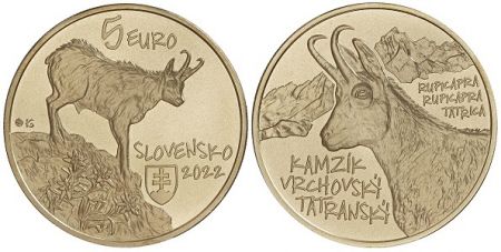 Slovaquie 5 Euros 2022 - Le Chamois