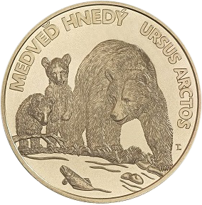 Slovaquie 5 Euros 2023 - L\'Ours brun