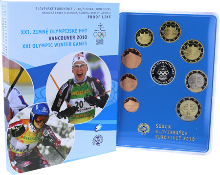 Slovaquie Coffret BE Euro 2010 - J.O de Vancouver