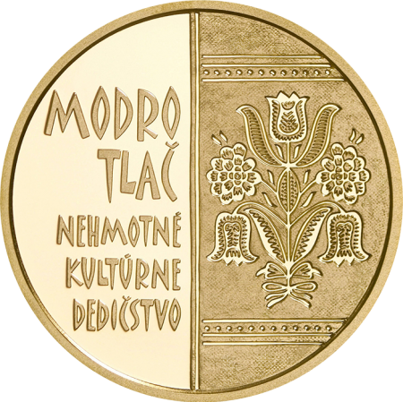 Slovaquie Modrotlac (Teinture bleue) - 100 euros BE Or 2024