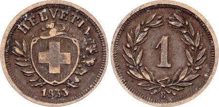 Suisse 1 Centime - Armoiries - 1853