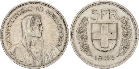 Suisse 5 Francs - Guillame Tell - 1984 - B Berne