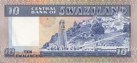 Swaziland 10 Emalangeni Roi Sobuzha II - Mine Asbestos