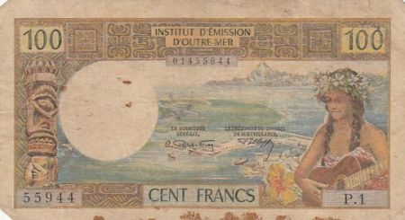 Tahiti 100 francs - Tahitienne - 1969 - Série P.1