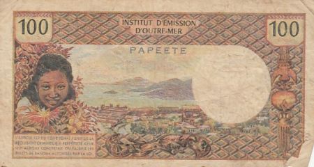 Tahiti 100 francs - Tahitienne - 1973 - République française - Série W.1