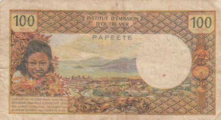 Tahiti 100 Francs - Tahitienne - Sans république - Série H1