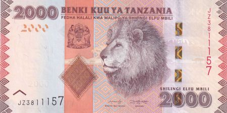 Tanzanie 2000 Schillingi Lion - 2020 - Série JZ