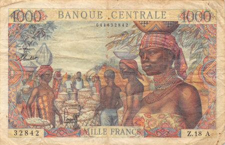 Tchad 1000 Francs - Etats de l\'Afrique Equatoriale - Tchad - ND (1963)