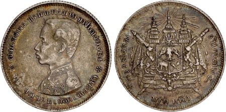 Thaïlande Y.34 1 Baht, Rama V - armoiries - 1876/1900