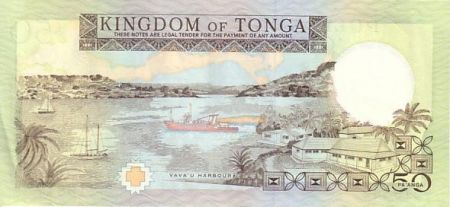 Tonga 50 Pa Anga Anga, Roi Taufa Ahau - Port Vava\'u