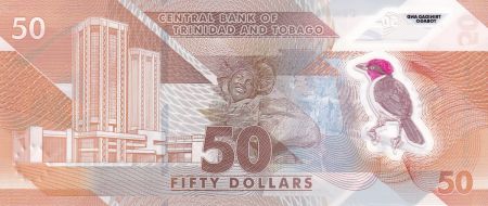 Trinidad et Tobago 50 Dollars - Oiseaux - Série AF - Polymer - 2020 (2021)