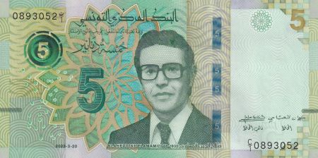 Tunisie 5 Dinars - Slaheddine El Amam - Série C.1 - 2022