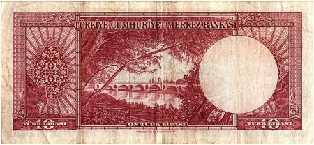 Turquie 10 Lirasi Kemal Ataturk - Pont - 1952