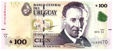 Uruguay 100 Pesos Urugayos - Eduardo Fabini - 2015 (2018) - Série G