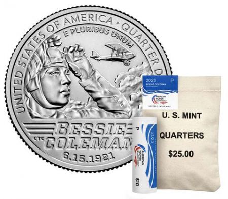 USA 1/4 Dollar - American Women - Bessie Coleman - P Philadelphie - 2023