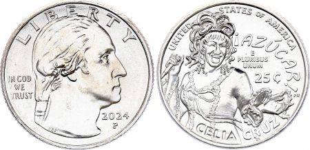 USA 1/4 Dollar - Celia Cruz - Washington quarter - P Philadelphie - 2024