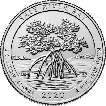 USA 1/4 Dollar - Salt River Bay 2020 - D Denver