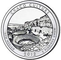 USA 1/4 Dollar Chaco Culture - 2012