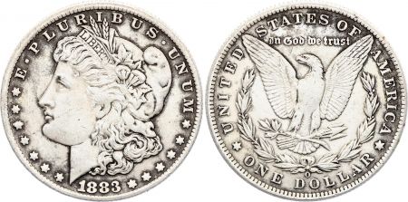 USA 1 Dollar Morgan - Aigle 1883 O Nouvelle-Orleans - Argent