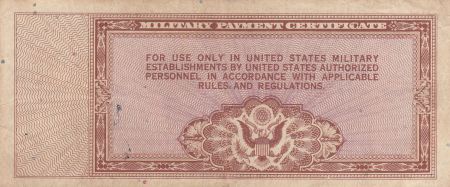 USA 10 dollars - Military Cerificate - Série 472-25 - 1948