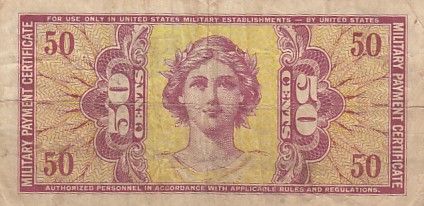 USA 50 cents - Billet militaire - Series 541 - Numéro 16 - 1958