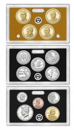 USA BU.2015 14 Pièces, Coffret Proof BE Argent 2015 - 14 pièces BU.2015 14 Pièces, Silver San Francisco