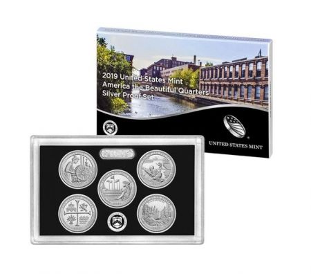 USA Coffret Proof Quarters 2019 Argent