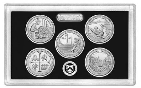 USA Coffret Proof Quarters 2019 Argent