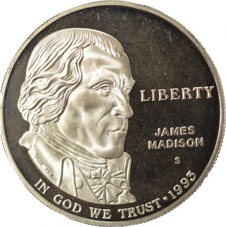 USA Dollar Argent, Bill of Rights - 1993 S San Francisco BE