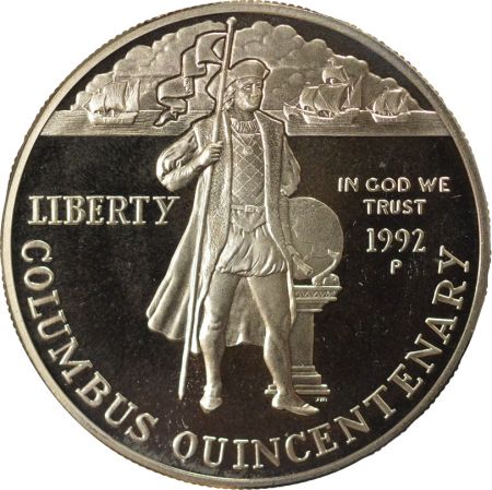 USA Dollar Argent, Christophe Colomb - 1992 P Philadelphie BE