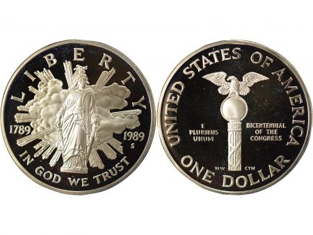 USA Dollar Argent, Congrès - 1989 S San Francisco BE