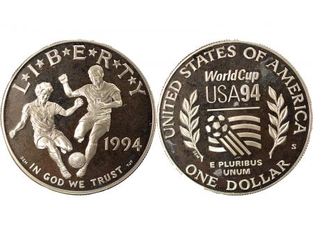 USA Dollar Argent, Coupe du Monde de Football - 1994 S San Francisco BE