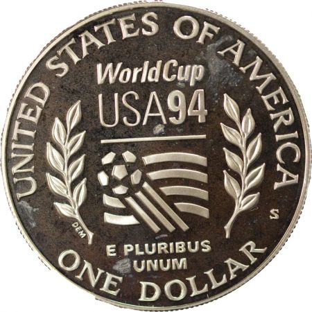 USA Dollar Argent, Coupe du Monde de Football - 1994 S San Francisco BE