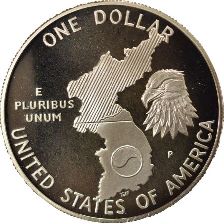 USA Dollar Argent, Guerre de Corée - 1991 P Philadelphie BE