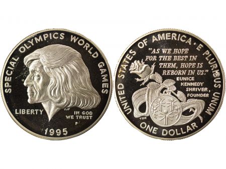 USA Dollar Argent, J.O. Spéciaux - 1995 P Philadelphie BE