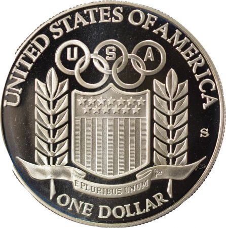 USA Dollar Argent, Olympiades, Baseball - 1992 S San Francisco BE