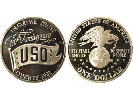 USA Dollar Argent, USO - 1991 S San Francisco BE