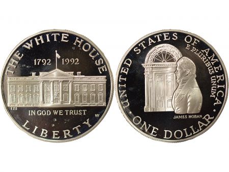 USA Dollar Argent, White House - 1992 W West Point BE