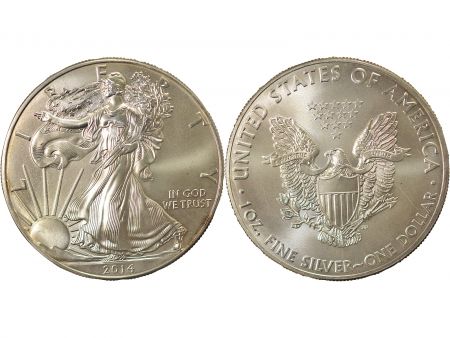 USA Once, 1 Dollar Argent, Silver Eagle - 2014