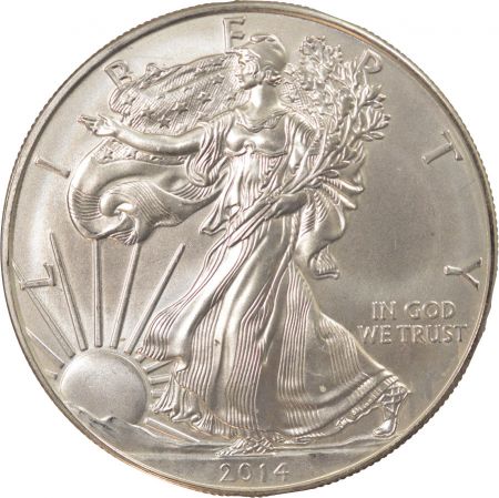 USA Once, 1 Dollar Argent, Silver Eagle - 2014 Philadelphie